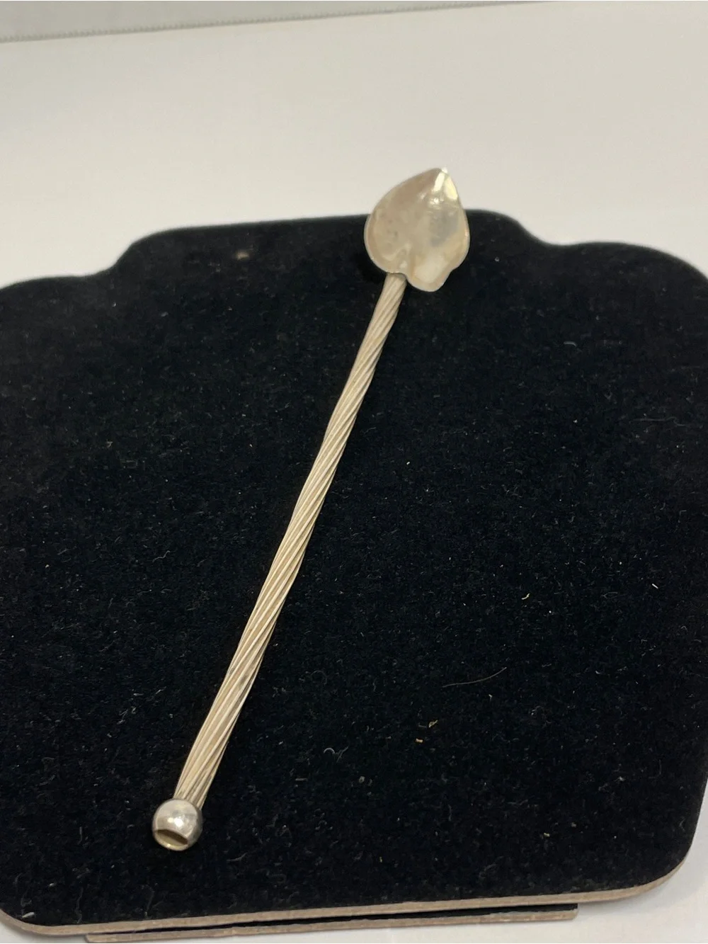 Vintage Antique Sterling Cocktail Sipper straws Spoons, circa 1900, 49g